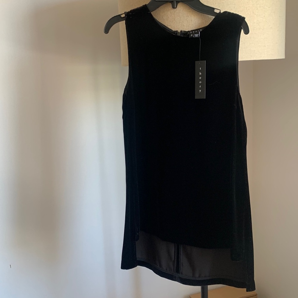 Never worn with tags Theory velvet top